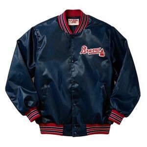 Vintage 80s 90s Atlanta Braves Men’s XL Satin Bomber Starter Jacket Locker Room